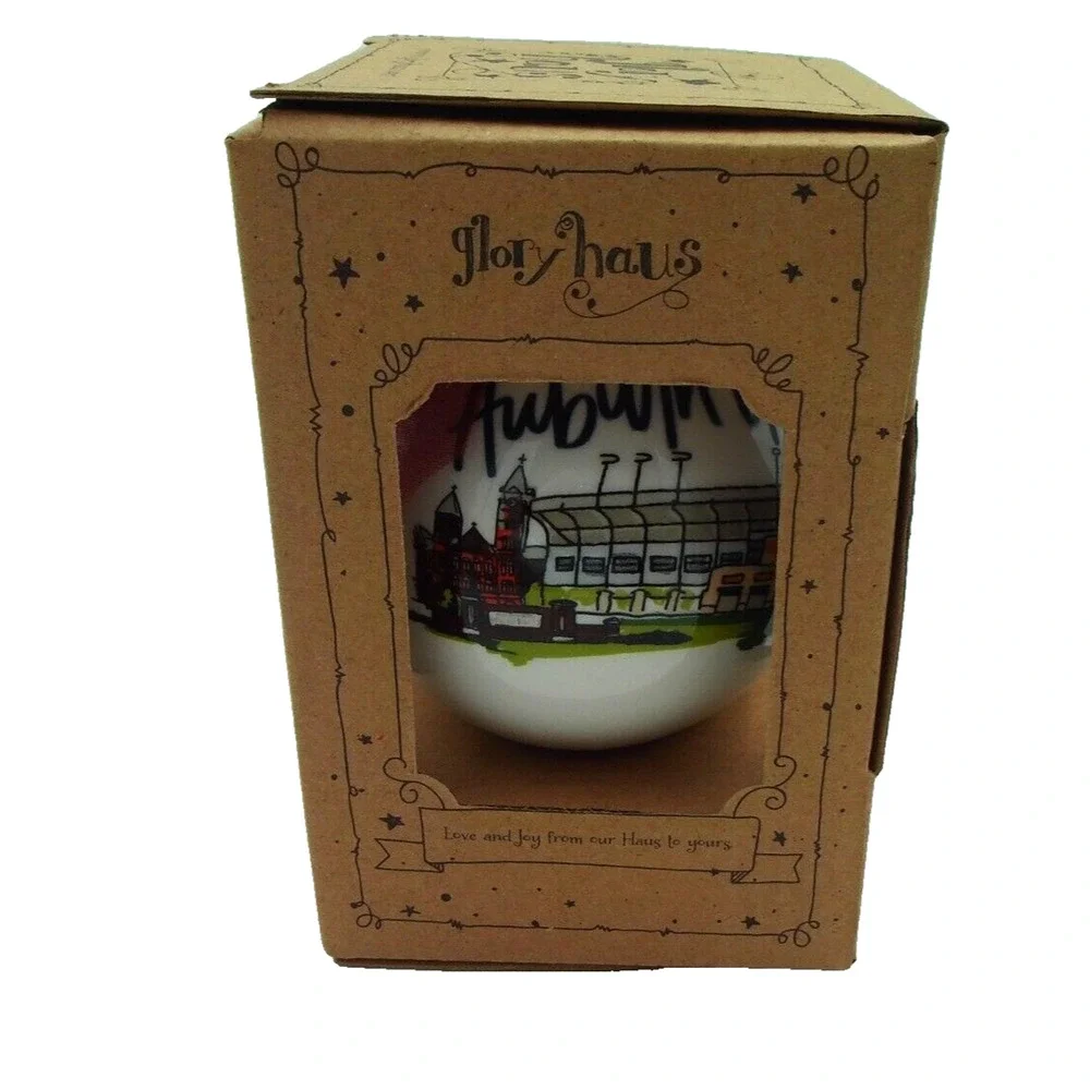 Auburn University Landmarks & War Eagle Christmas Ornament Glory Haus‎ Brand New